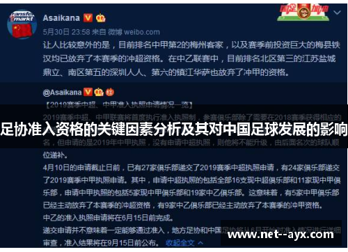 足协准入资格的关键因素分析及其对中国足球发展的影响